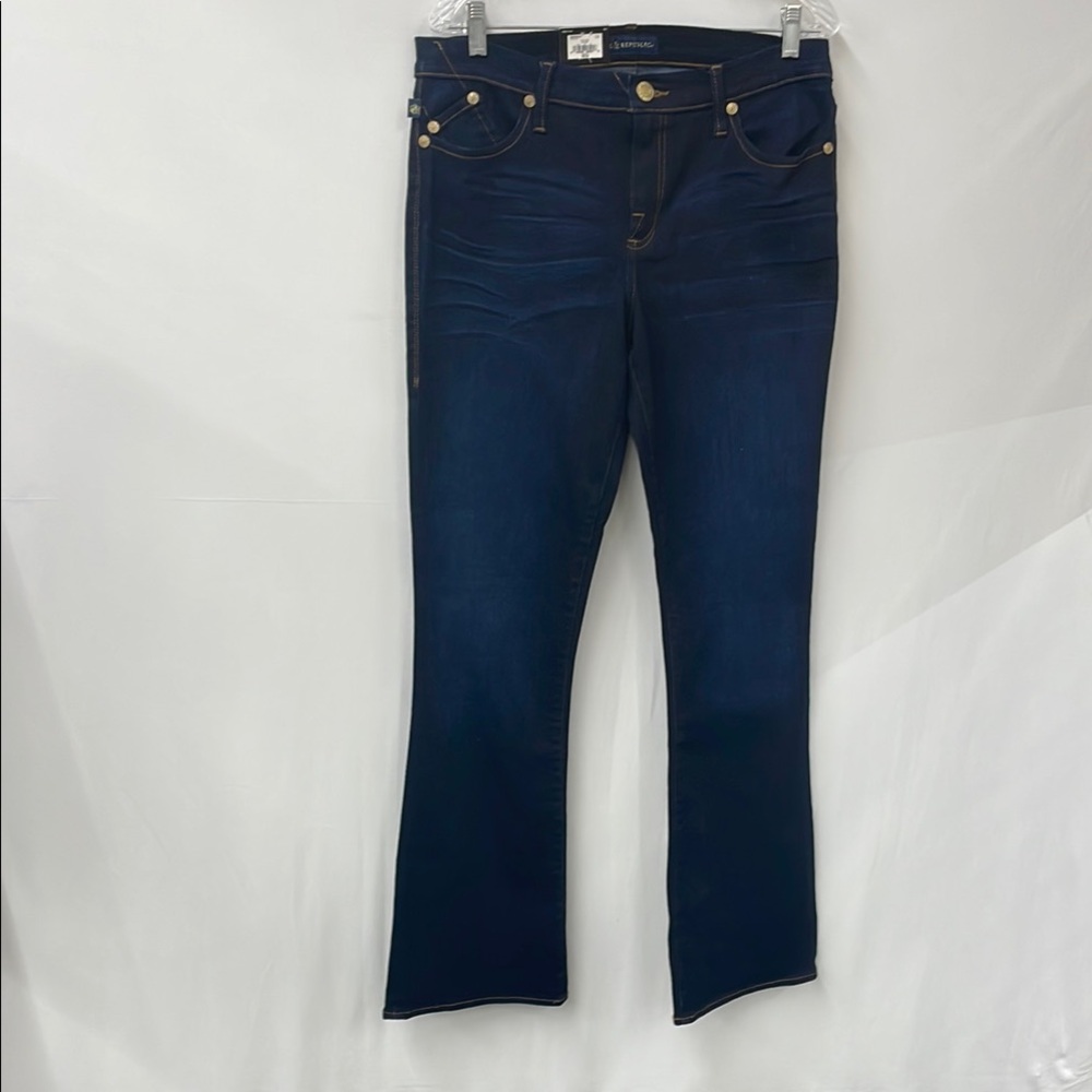 NWT Rock & Republic Kassandra Women's Dark, Boot Cut Blue Jeans, size 16